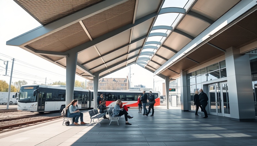 S-Bahnhof Reinbek station, bustling with pedestrians and buses