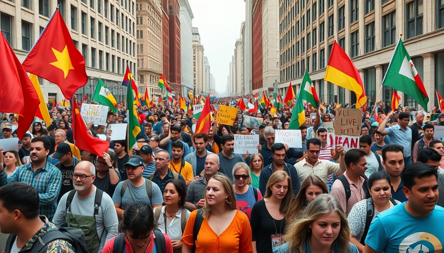 Ungarn Mediengesetz Demonstrationen: Diverse crowd protesting in city square.