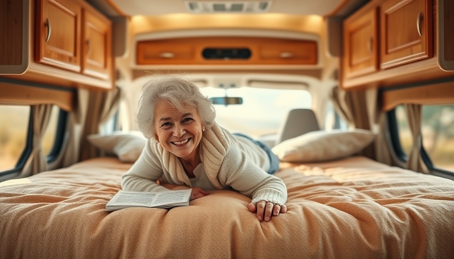 Reisen mit Wohnmobil durch Europa: Woman relaxing in cozy camper van.