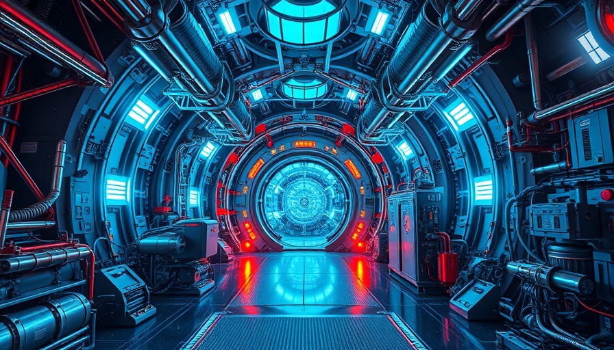 High-tech fusion reactor showcasing innovative machinery and design.