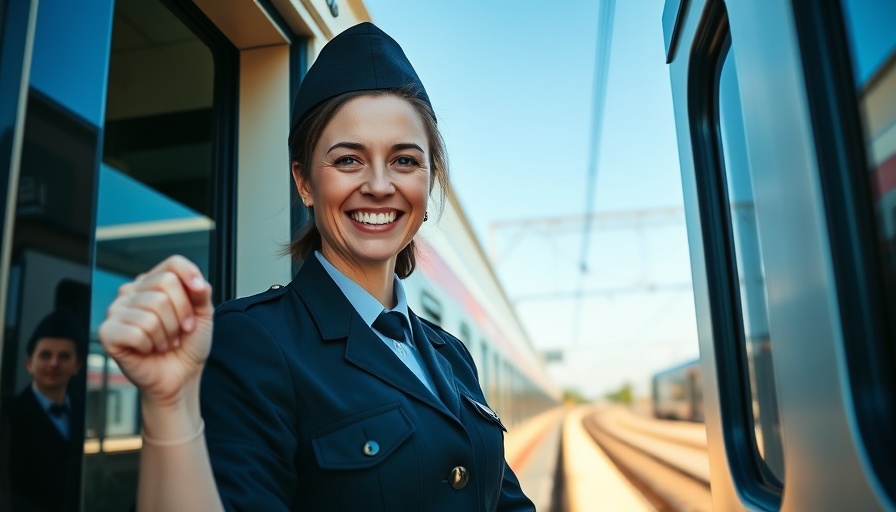 Lokführer Ausbildung Norddeutschland scene of woman operating train.