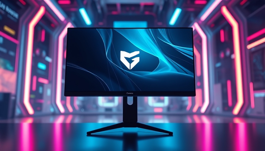 Sleek modern gaming monitor at Computex 2025 Neuheiten.
