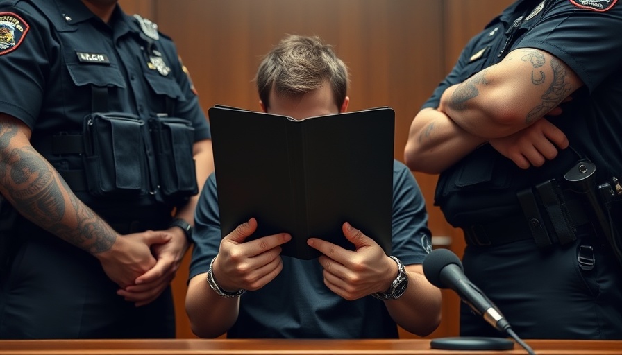 Person in court, face hidden, related to Schließfachraub Reinbek.