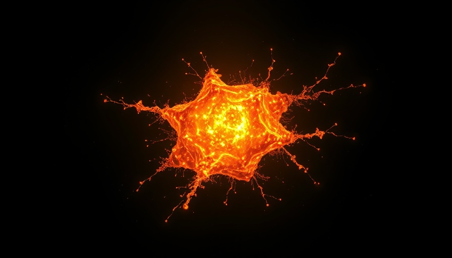 Quasar-Angriff glowing cosmic formations radiating in darkness