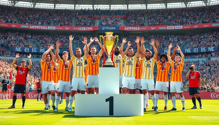 VfB Lübeck team celebrates winning, raising DFB-Pokal trophy.
