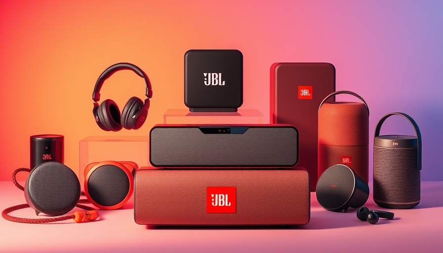 JBL Sommer Angebote: Various JBL audio products on display.