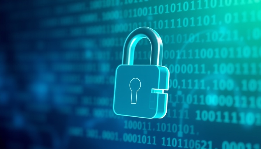 Abstract digital padlock symbolizing Microsoft 365 Copilot Datenschutz.