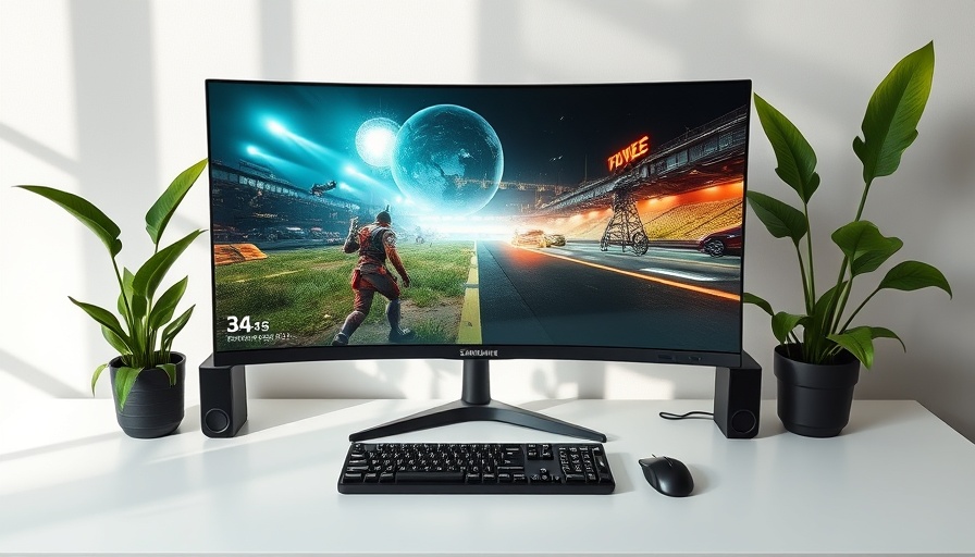Samsung Odyssey OLED G6 Gaming-Monitor on white desk