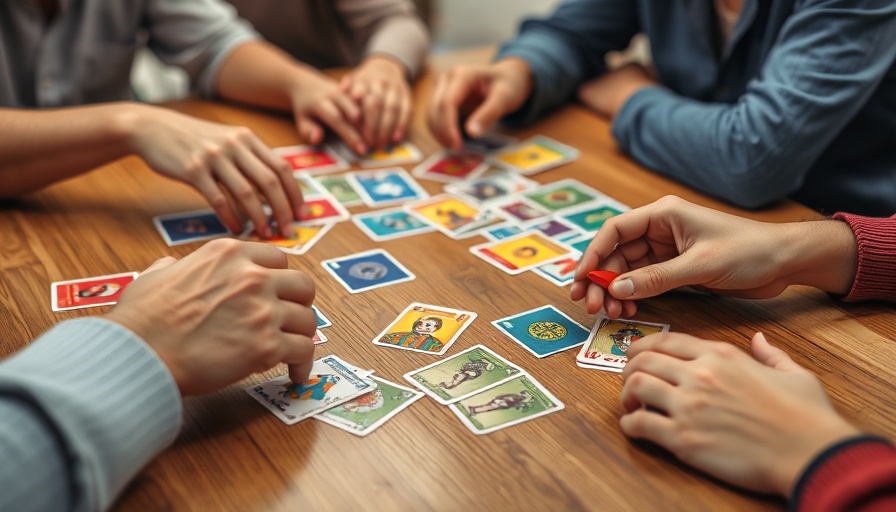Colorful card game session of Kartenspiel 'Das wurmt' by Zoch on wooden table.
