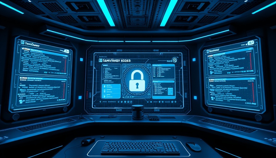 Futuristic portrayal of TeamViewer sicherer Fernzugriff