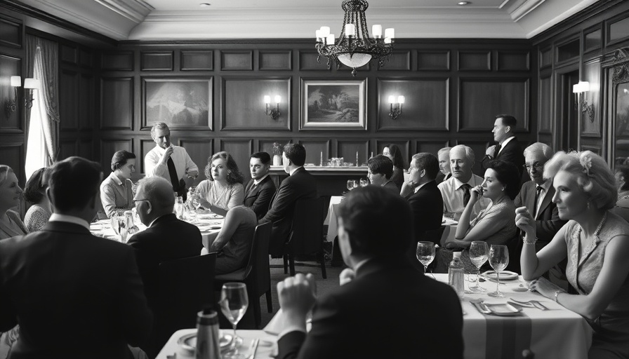 Waldemar Dudda Uetersen event with formal attire at vintage dining table.