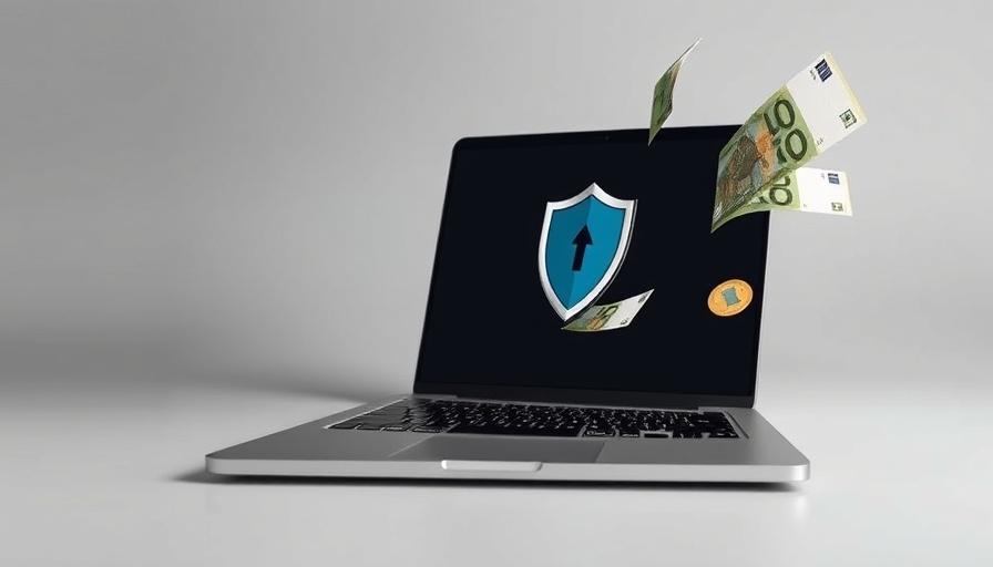 Digital security with Euros portraying Geschäftsmodell Datenschutz concept.