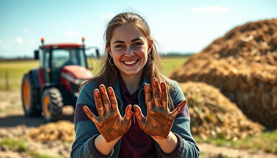 Futterernte für Milchkühe: Two women with muddy hands and a tractor.