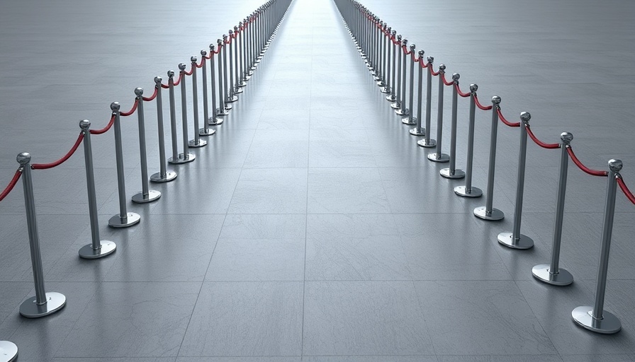 Minimalist stanchion path illustrating P vs. NP Problem concept.