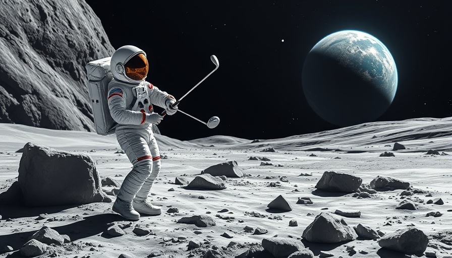 Hinterlassenschaften auf dem Mond: Astronaut golfen