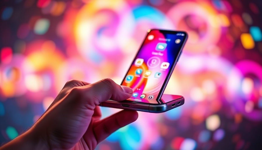 Colorful smartphone with app icons symbolizing app usage in Germany.