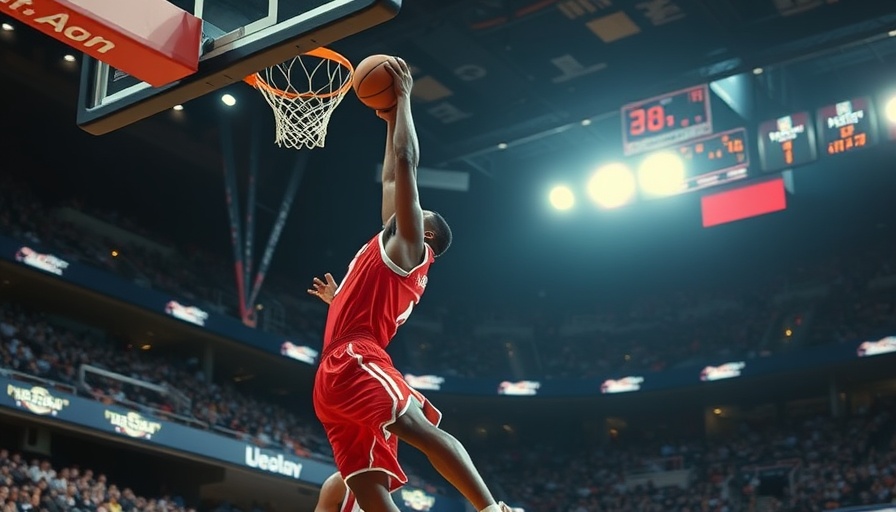 NBA Finals live stream: player dunking mid-air.
