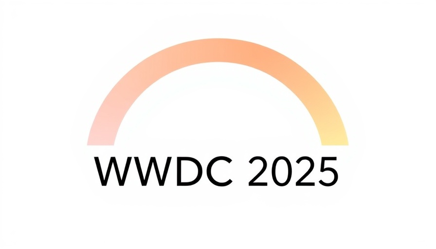 WWDC 2025 pastel gradient logo with arch design.