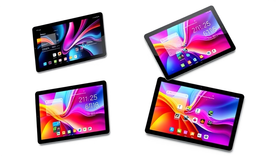 iPadOS 26 showing new functions on sleek modern tablets.
