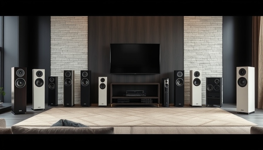 Elipson Prestige Facet II Lautsprecherserie, modern speakers in stylish setup.