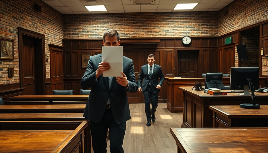 Courtroom scene with wooden furniture and blurred faces, Lehrer aus Kaltenkirchen Kindesmissbrauch.