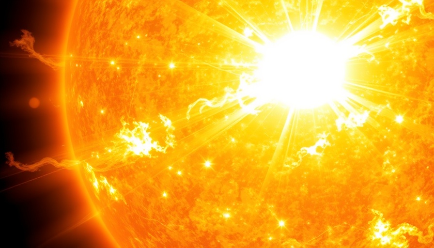 Bilder vom Südpol der Sonne, vibrant solar surface, dark space backdrop.