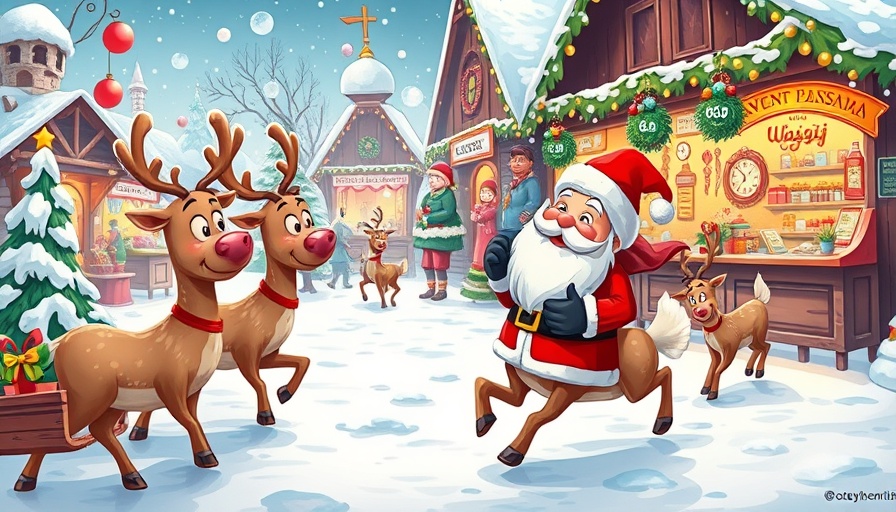Festive Wasgij Adventskalender Jumbo with holiday scene.