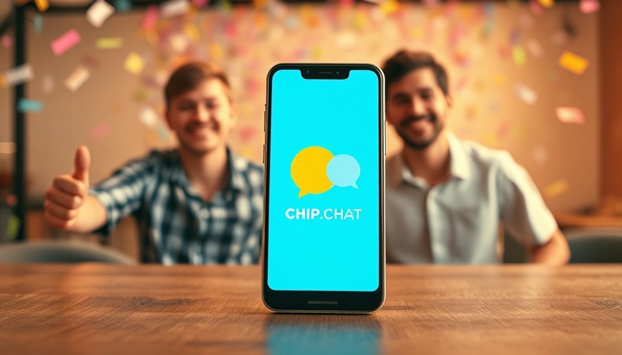 Energetic CHIP.Chat-Podcast Smartphone Gewinnspiel design with smartphone.