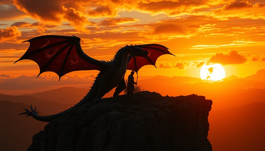 Drachenzähmen leicht gemacht 2025 Streaming: Dragon and human on a cliff at sunset.