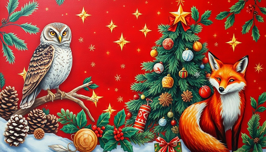 Wundervolle Welt Adventskalender 2025 festive cover with wildlife.
