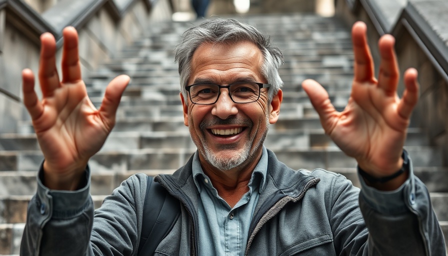 Überwachungsskandal in Italien: expressive middle-aged man gesturing in black and white.