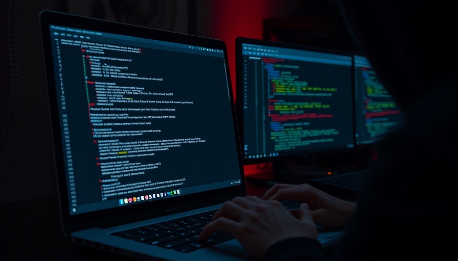 Kali Linux hacking tools in use, person typing on laptop in dark room.
