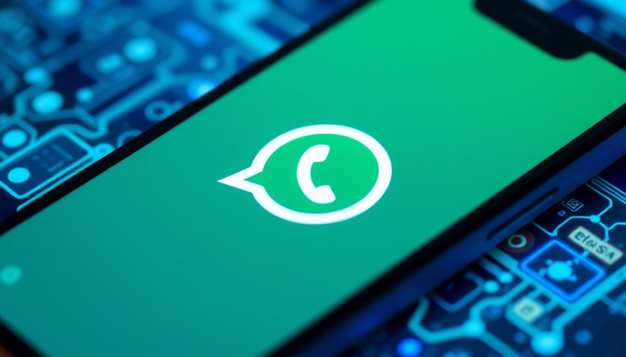 WhatsApp-Logo auf einem Smartphone-Bildschirm, personalisierte Werbung.