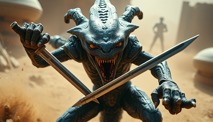 Ferocious alien in sci-fi animation, a potential Marvel competitor.