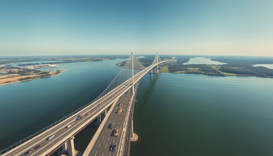 Sanierung der Femannsundbrücke Schleswig-Holstein aerial view.