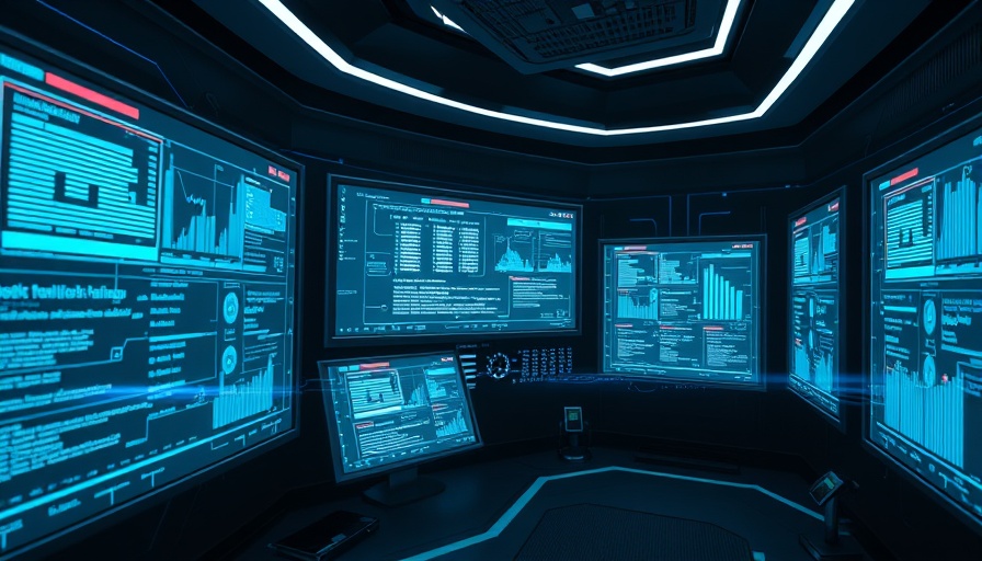 Futuristic screens displaying cybersecurity data for Cyberangriffe Schutz Maßnahmen.