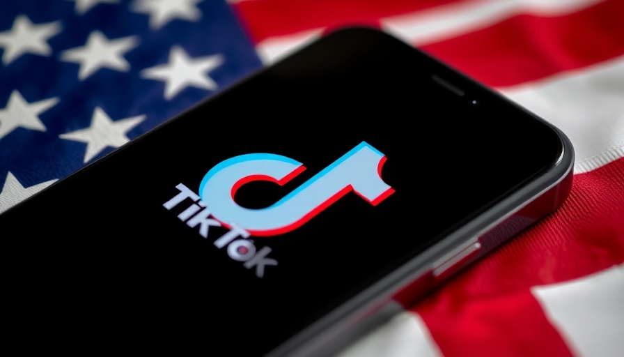 Trumps Entscheidung über TikTok symbolized by a smartphone on a US flag.