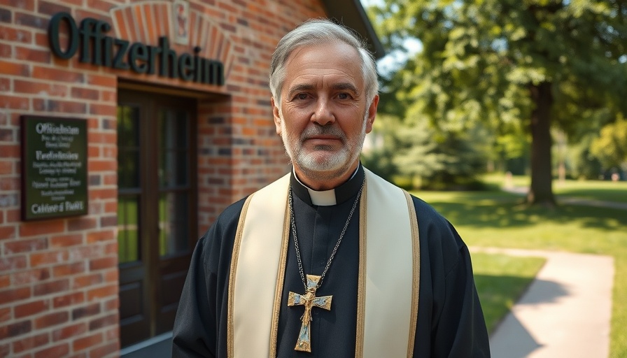 Clergy member at Offizierheim for Seelsorge für Soldatenfamilien.