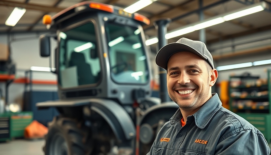 Traktorkabine im landwirtschaftlichen Werkstatt, Traktorkabine Bedeutung in der Landwirtschaft.