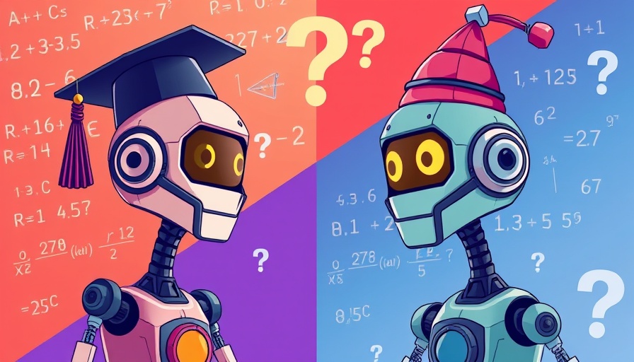 ChatGPT mit Nonsense füttern: Zwei Roboter, einer klug, einer verwirrt.