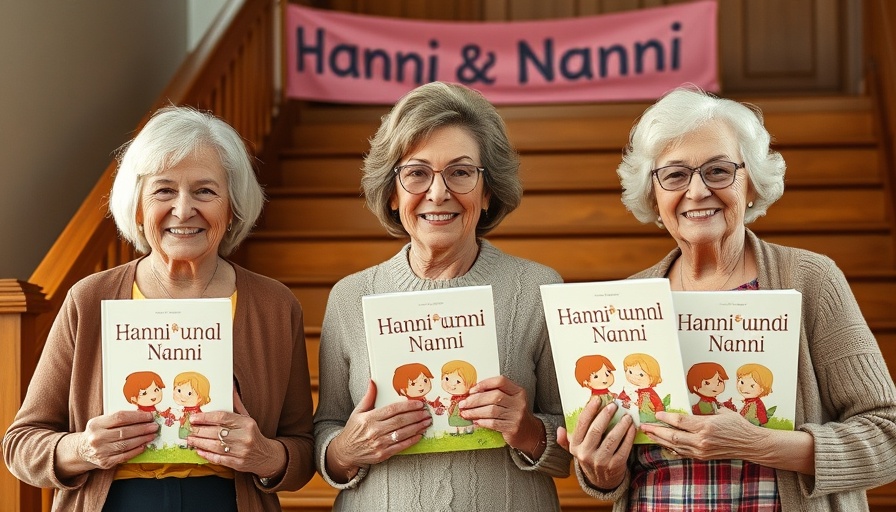Three women at Hanni und Nanni Hörspielneuauflage event, smiling.