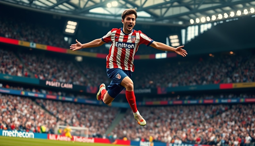 Atletico Madrid player celebrating during Club World Cup