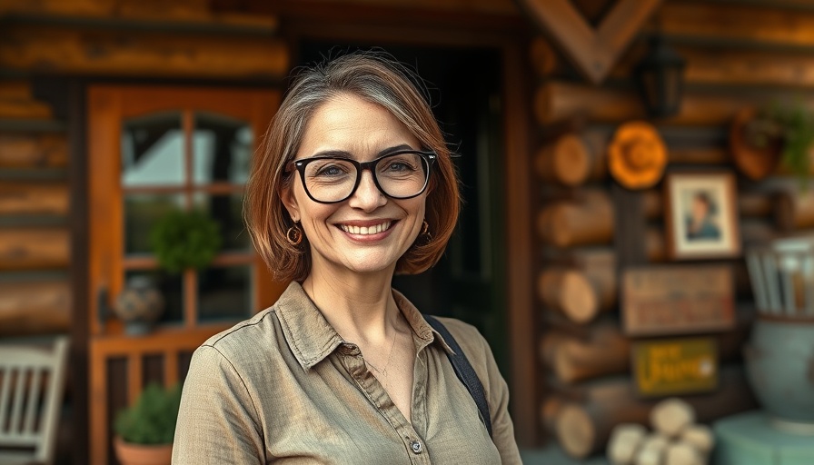 Coworking space Tremsbüttel rustic setting with smiling woman.