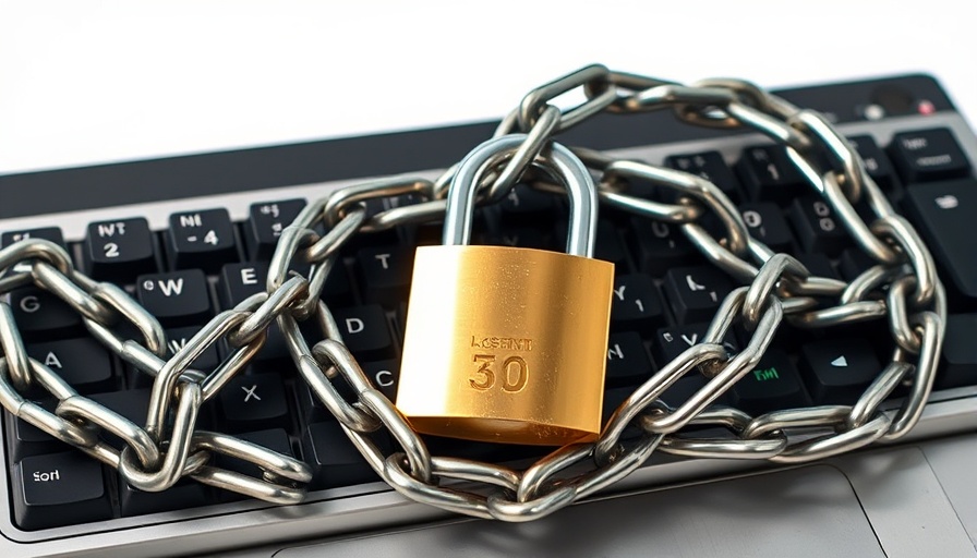 Keyboard chained and locked, symbolizing Instagram political censorship.