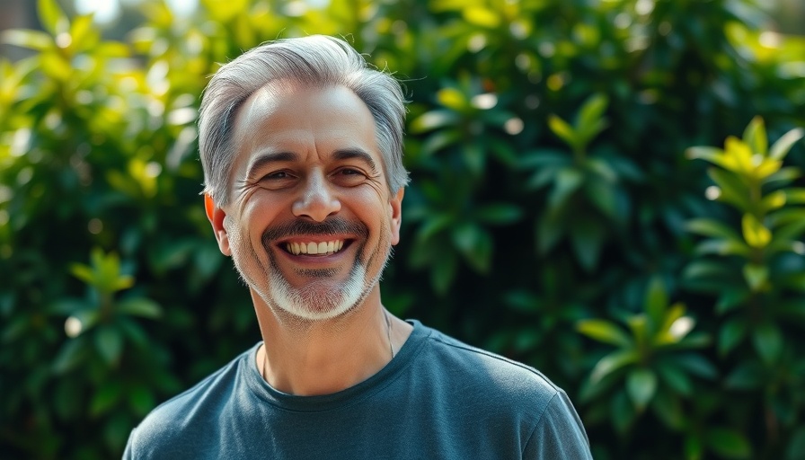 VfR Horst Sportgerichtsurteil Aufstieg, smiling man in greenery.