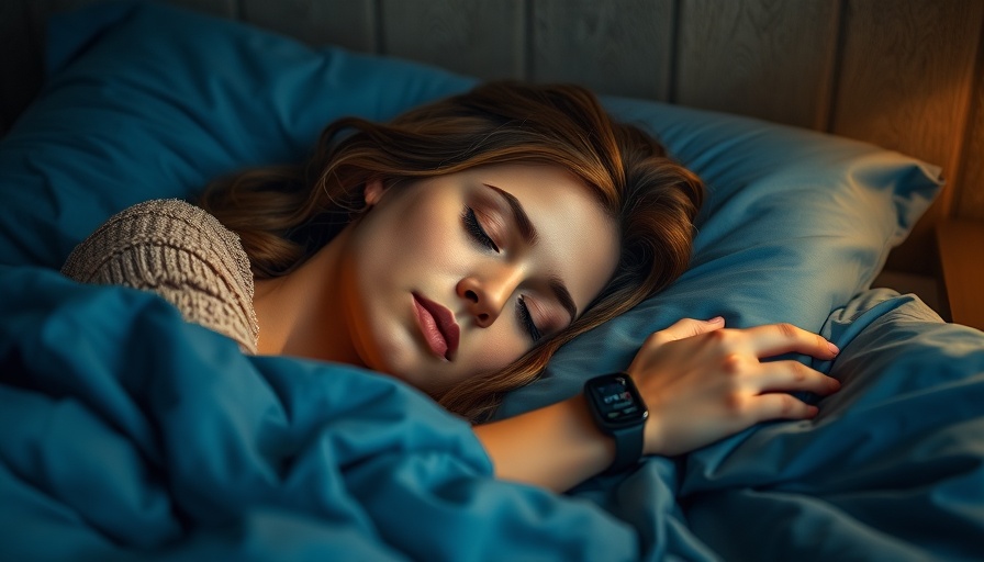 Woman peacefully sleeping wearing Garmin Index Sleep Monitor, relaxed.