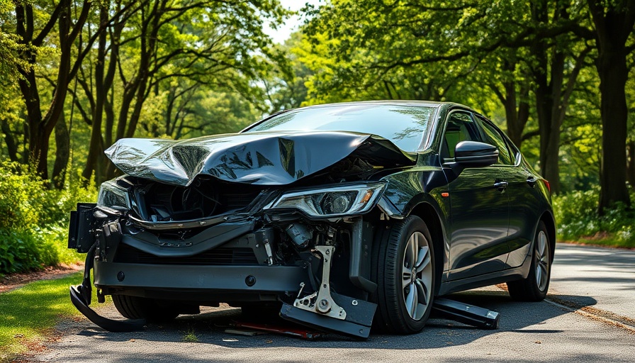 Tödlicher Unfall in Ahrensburg black car crash, severe damage, daytime.