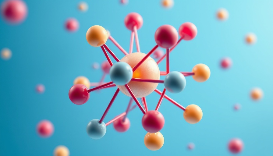 3D atomic model for Grundlagen der Quantenphysik Webinar, colorful spheres.