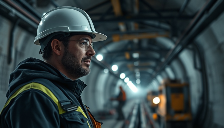 Fehmarnbelttunnel worker engaged in conversation.