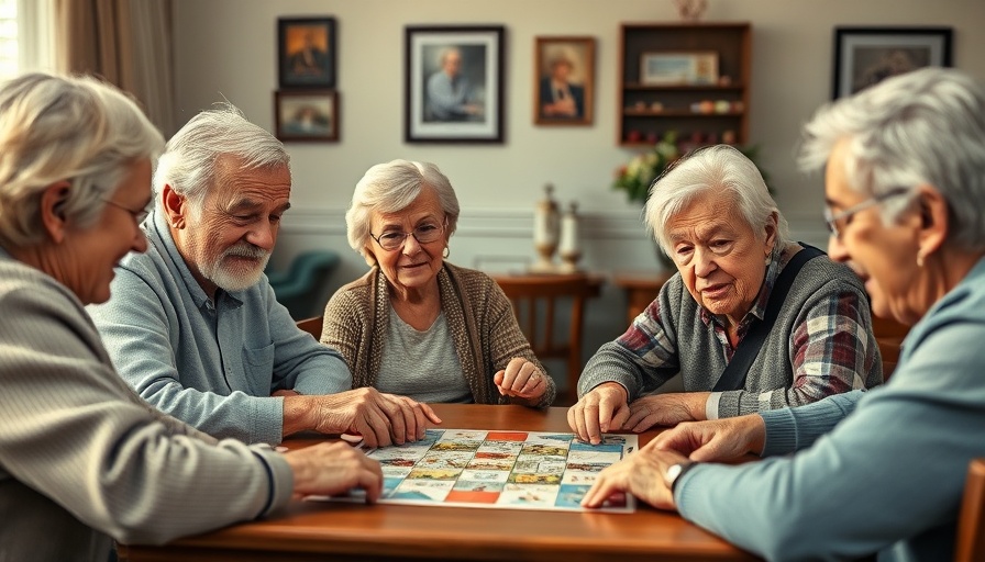 Pflegedienst Mojo Care group playing a board game in a care facility.
